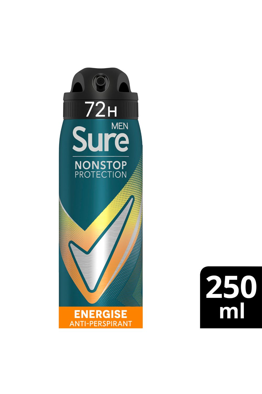 Sure Men Energise 'Deodorant Spray' with 72H Nonstop Protection 250ml, 3pk