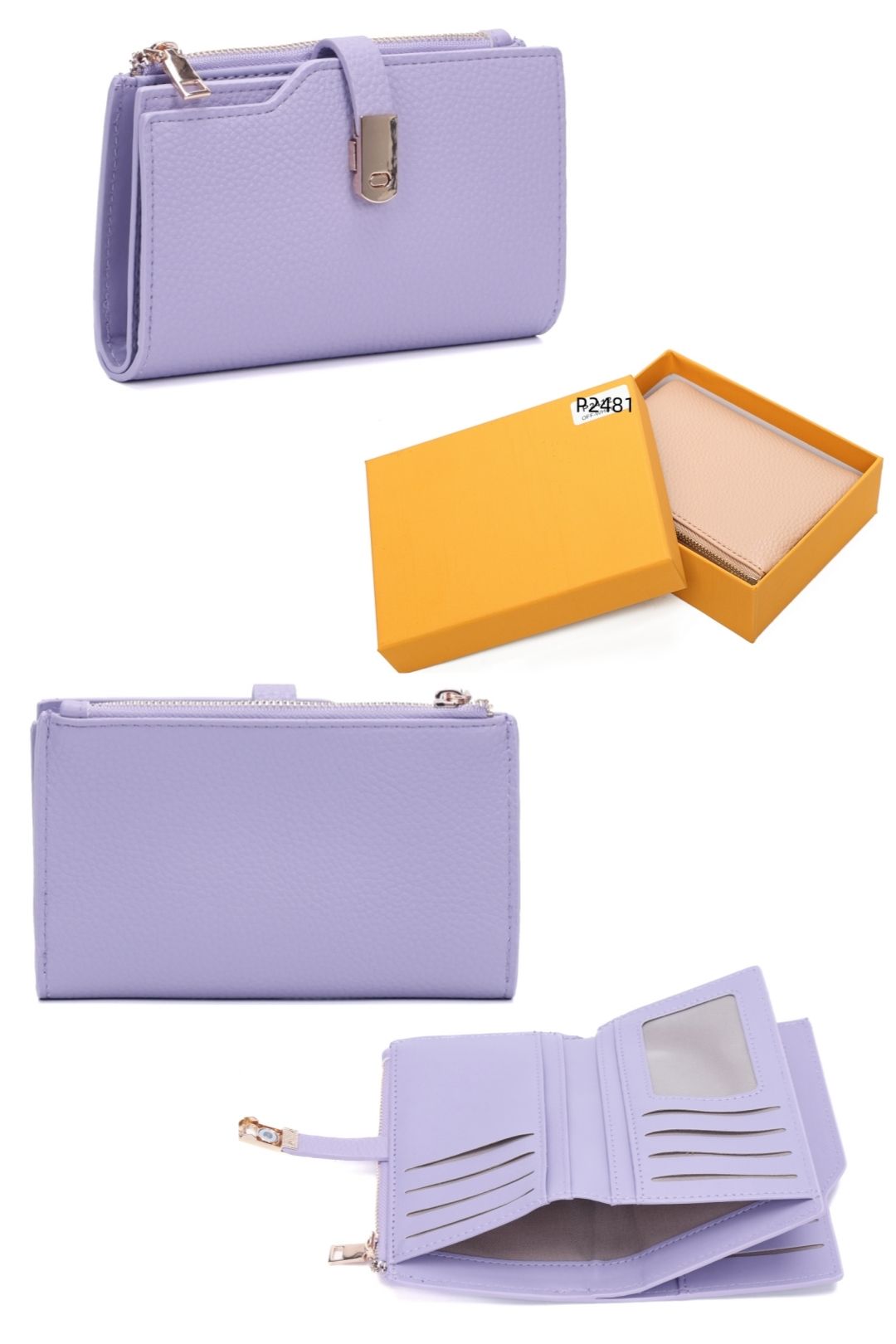 Fontanella Fashion Marzelle Zipper PU Leather Wallet