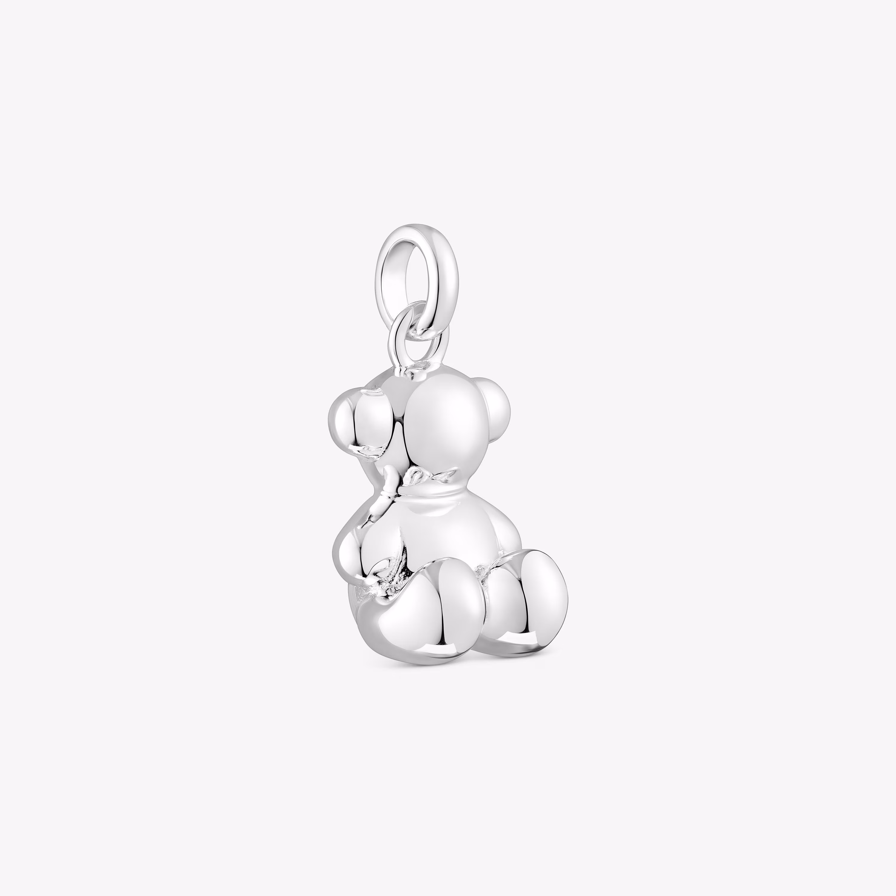 Colgante oso mediano de plata Bold Bear