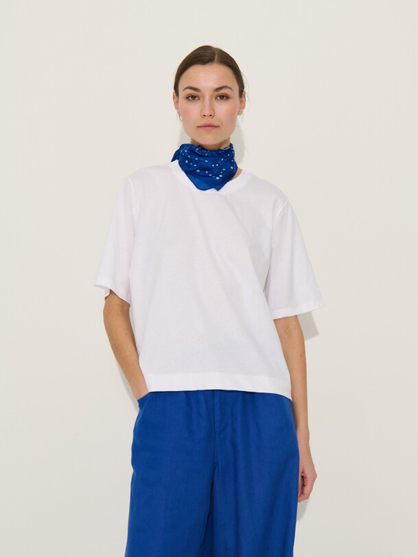 Foulard carre bandana saphir