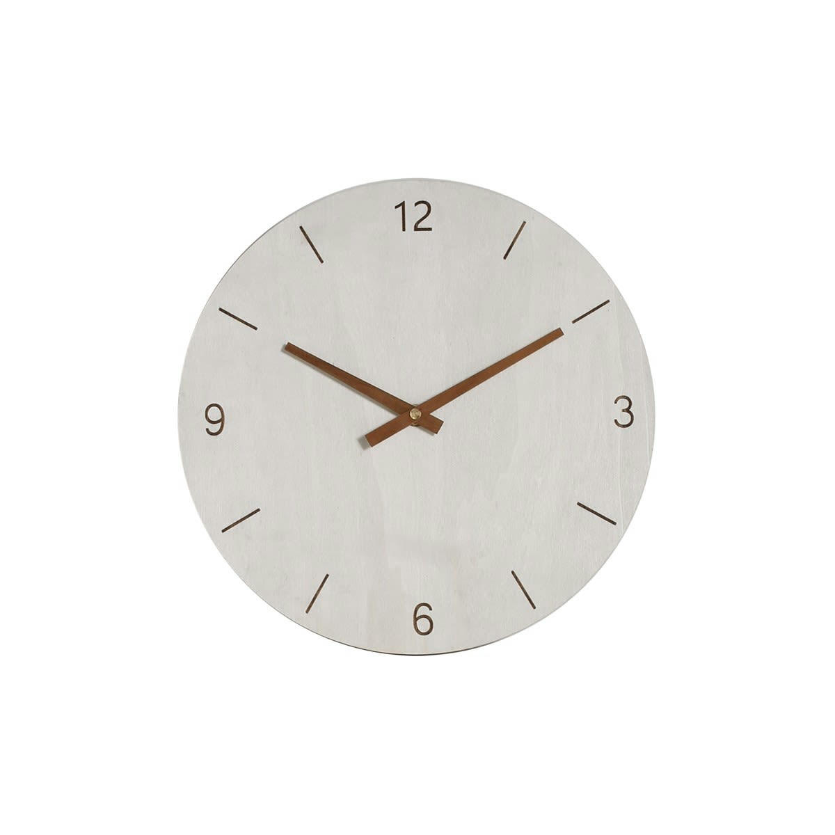 SIMPLICITY - Horloge murale en contreplaqué beige