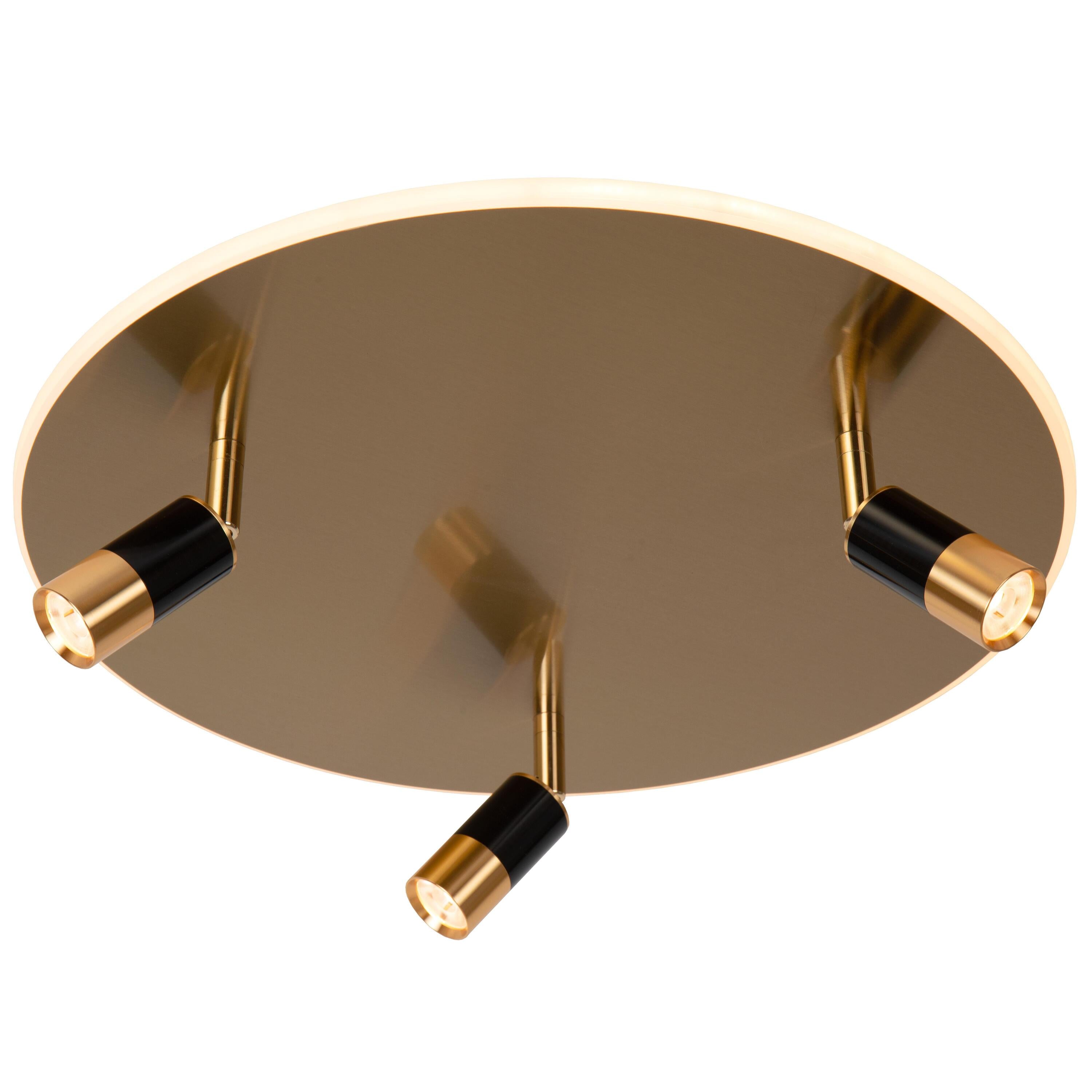 Jubel 3 plafondlamp LED Ø48 goud