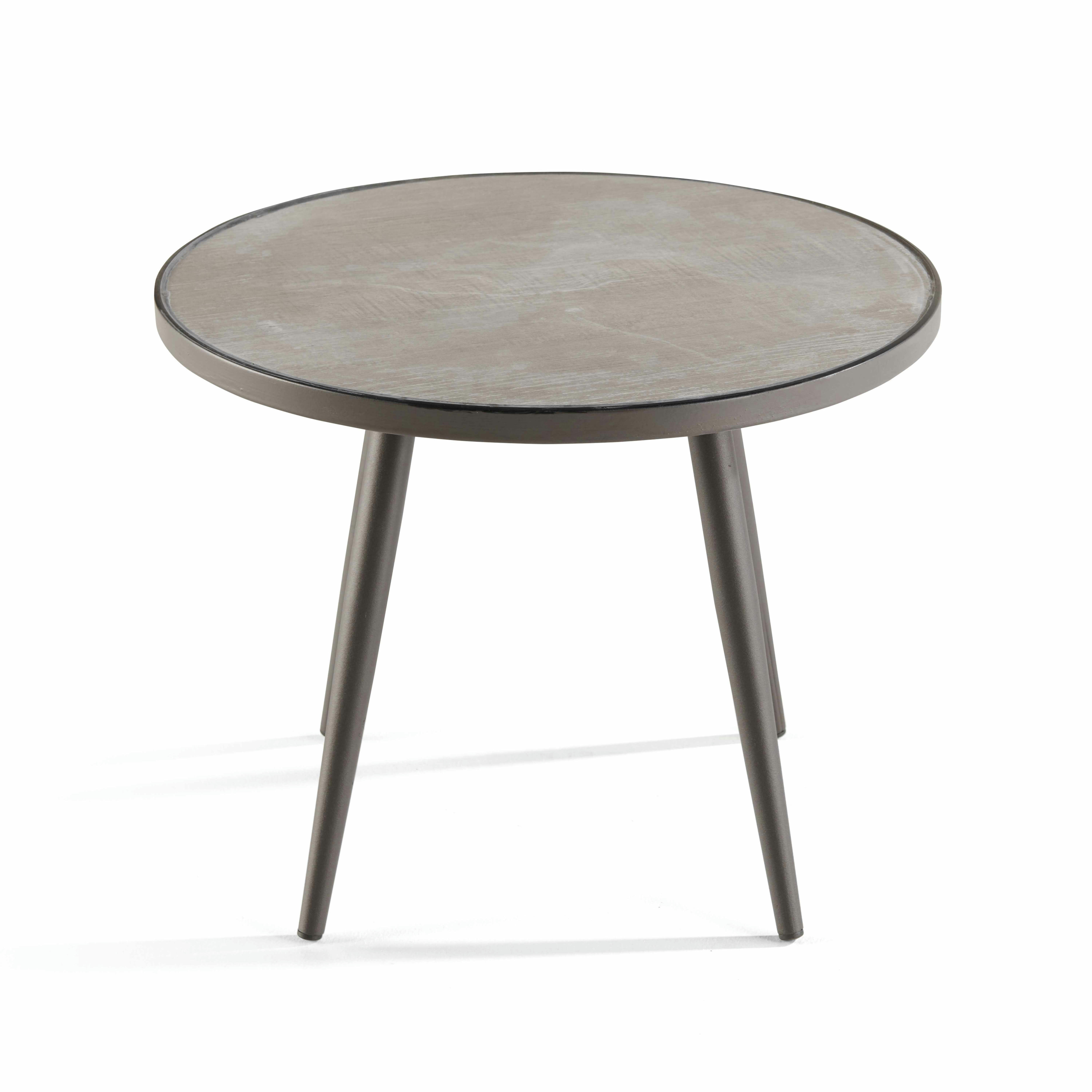 TIVOLI - Table basse ronde de jardin plateau en céramique