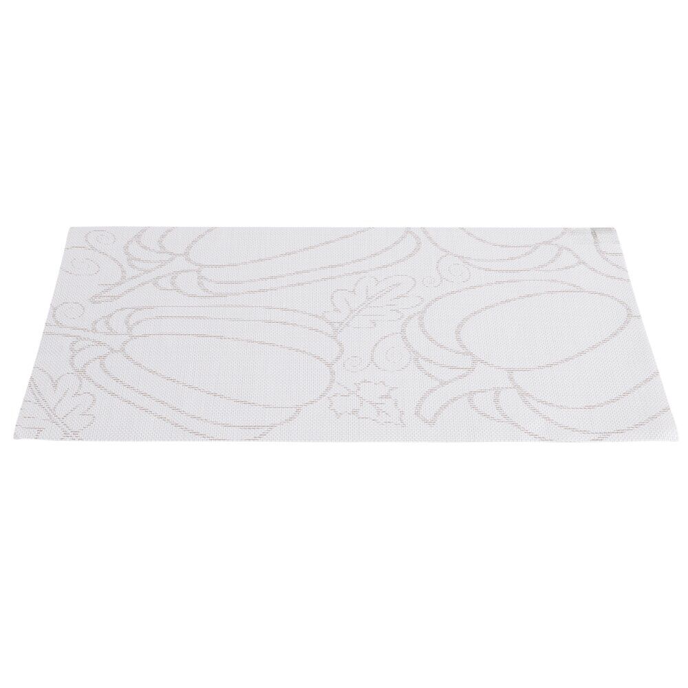 Set de table rectangulaire plastique motif citrouille marron 30x45cm