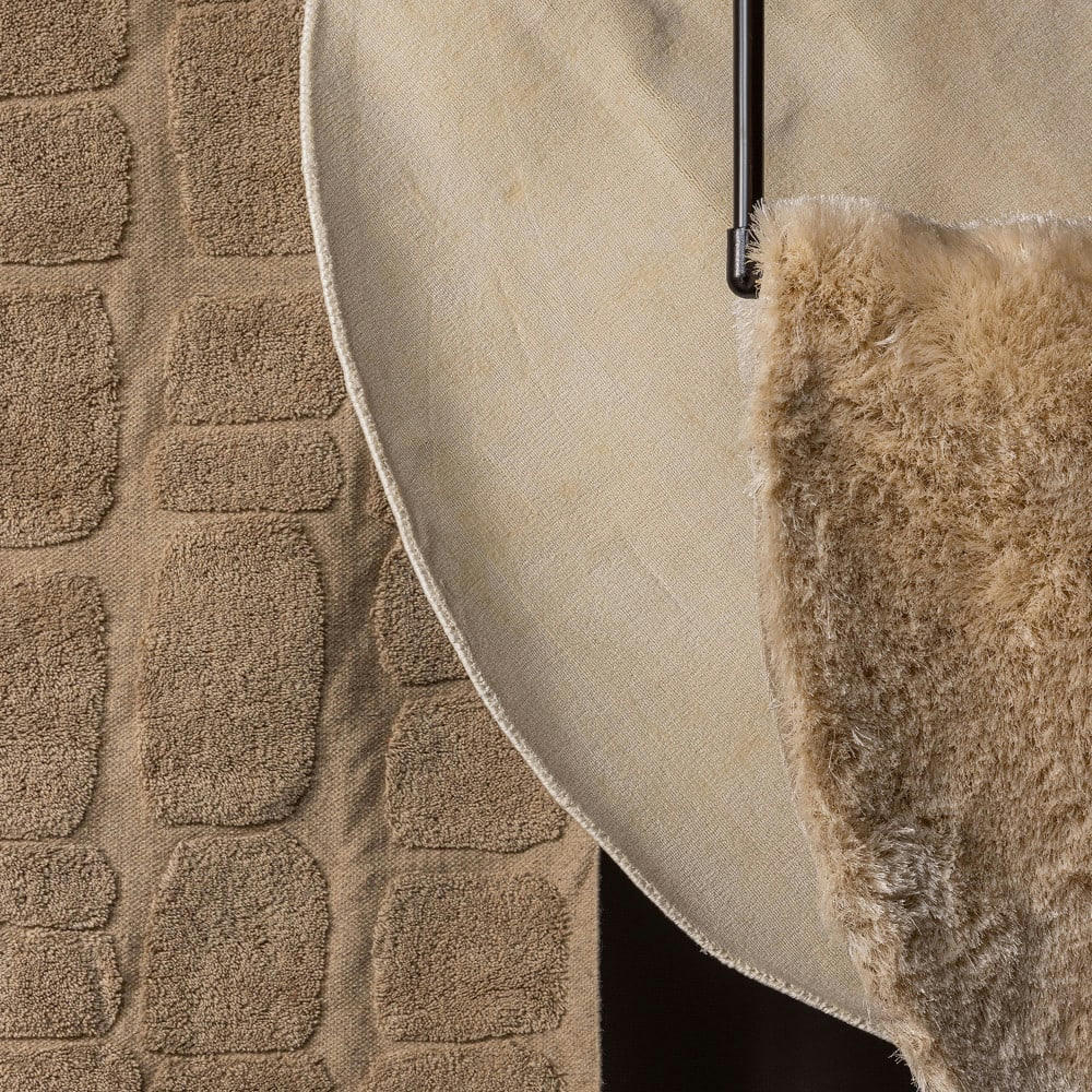 RAVEL - Tapis rond écru ecru D200 cm