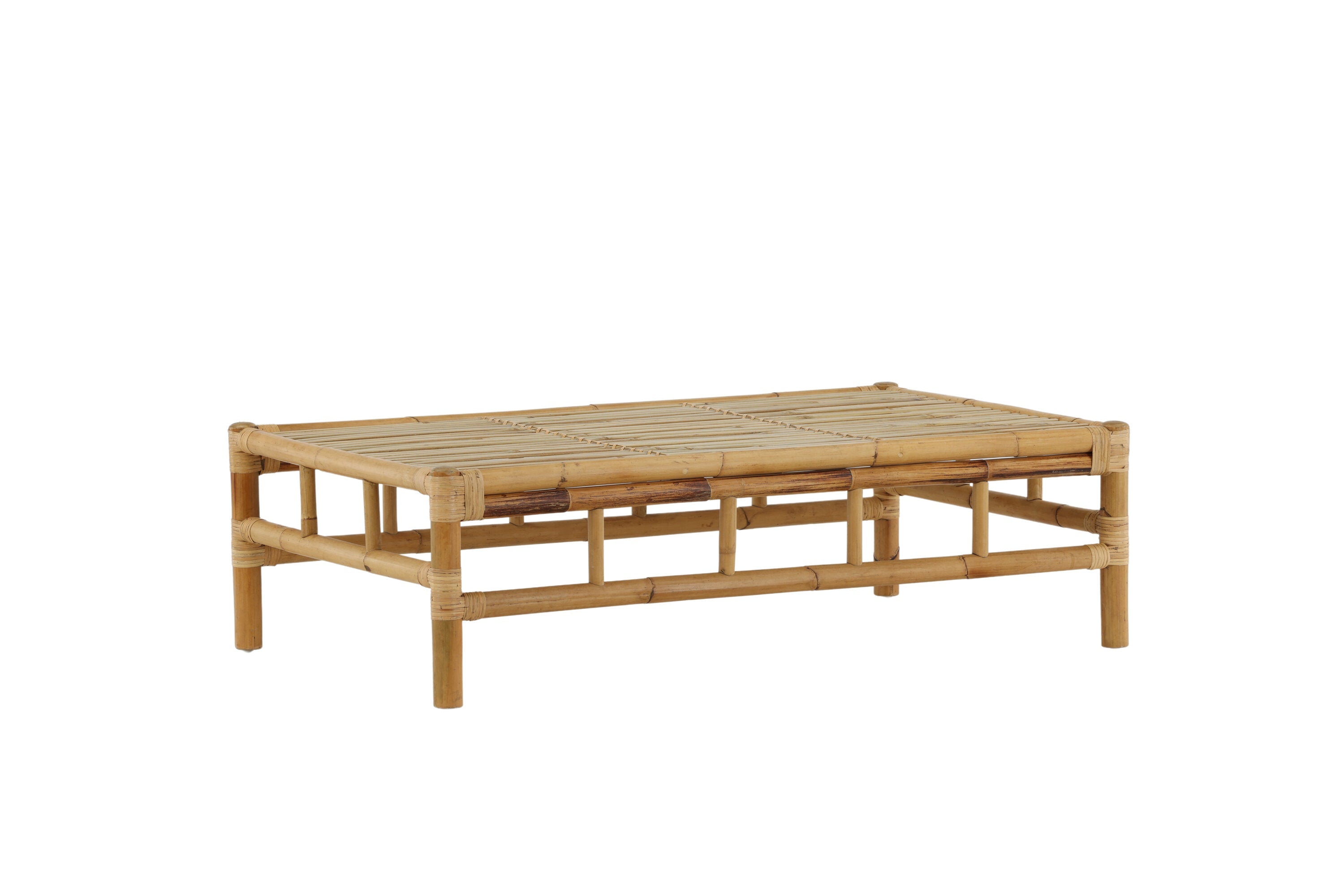 Rebellenclub Tuin Salontafel Hydra - 120 x 70cm - Naturel Bamboe
