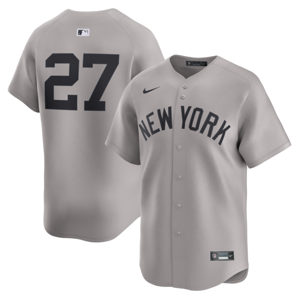 Giancarlo Stanton New York Yankees Nike Road Limited Player Jersey - Gray/White
