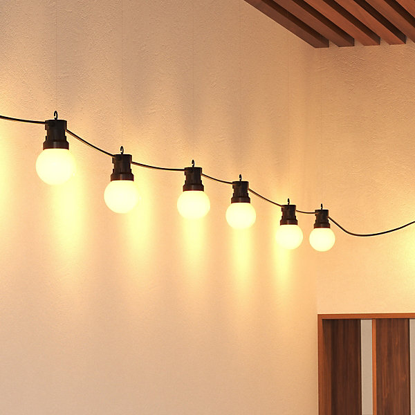 Guirlande d'extérieur solaire Soa noir &blanc H800cm - Atmosphera