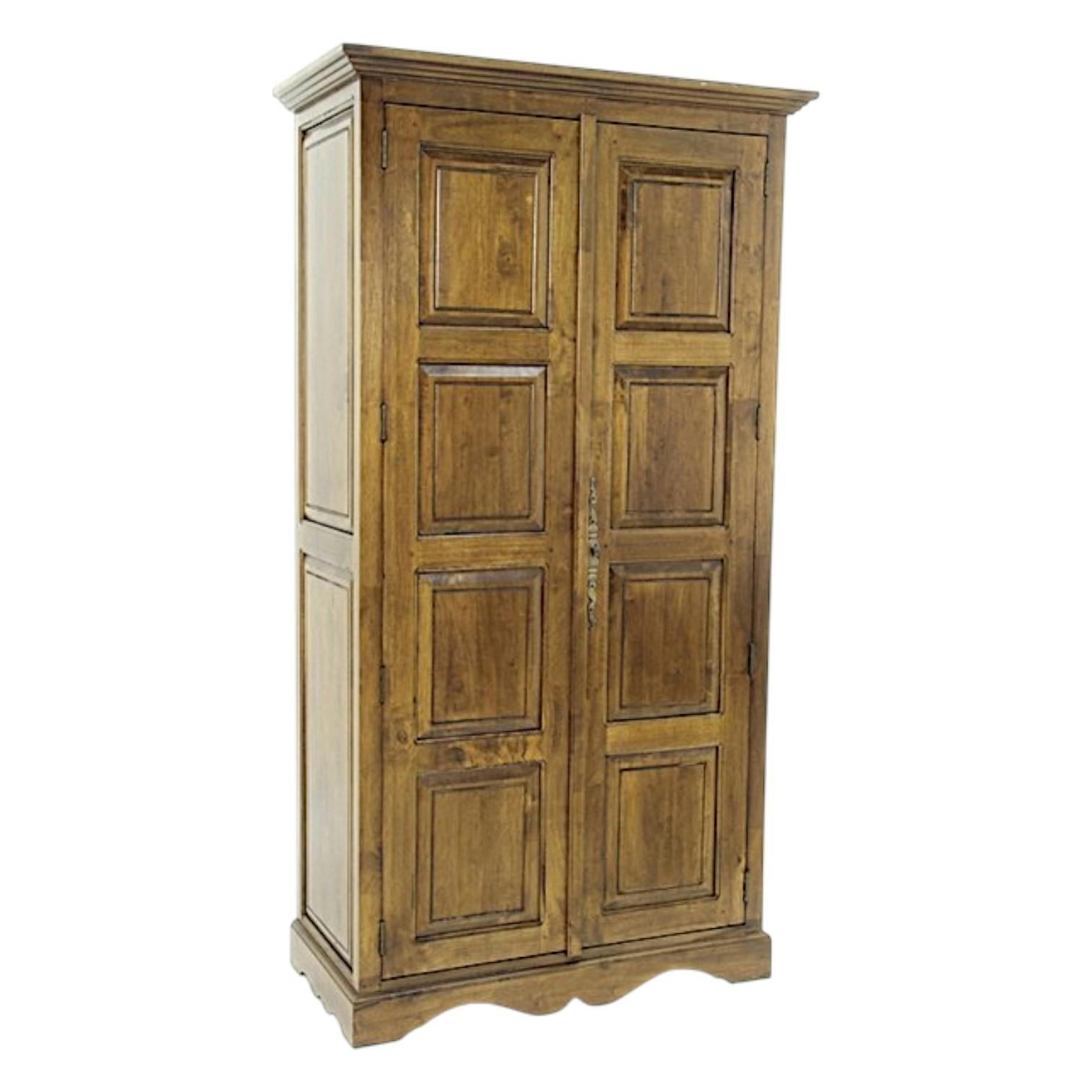 Armoire Hévéa 2 portes 100x50x183cm TRADITION