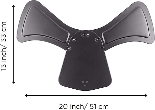 DM75D STAND Socle pour support d'écran et bras de moniteur Alternative à la pince de fixation ou au grommet Duronic