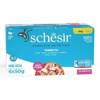 Schesir Complete Nutrition Fillet in Broth Saver Pack 24 x 50g