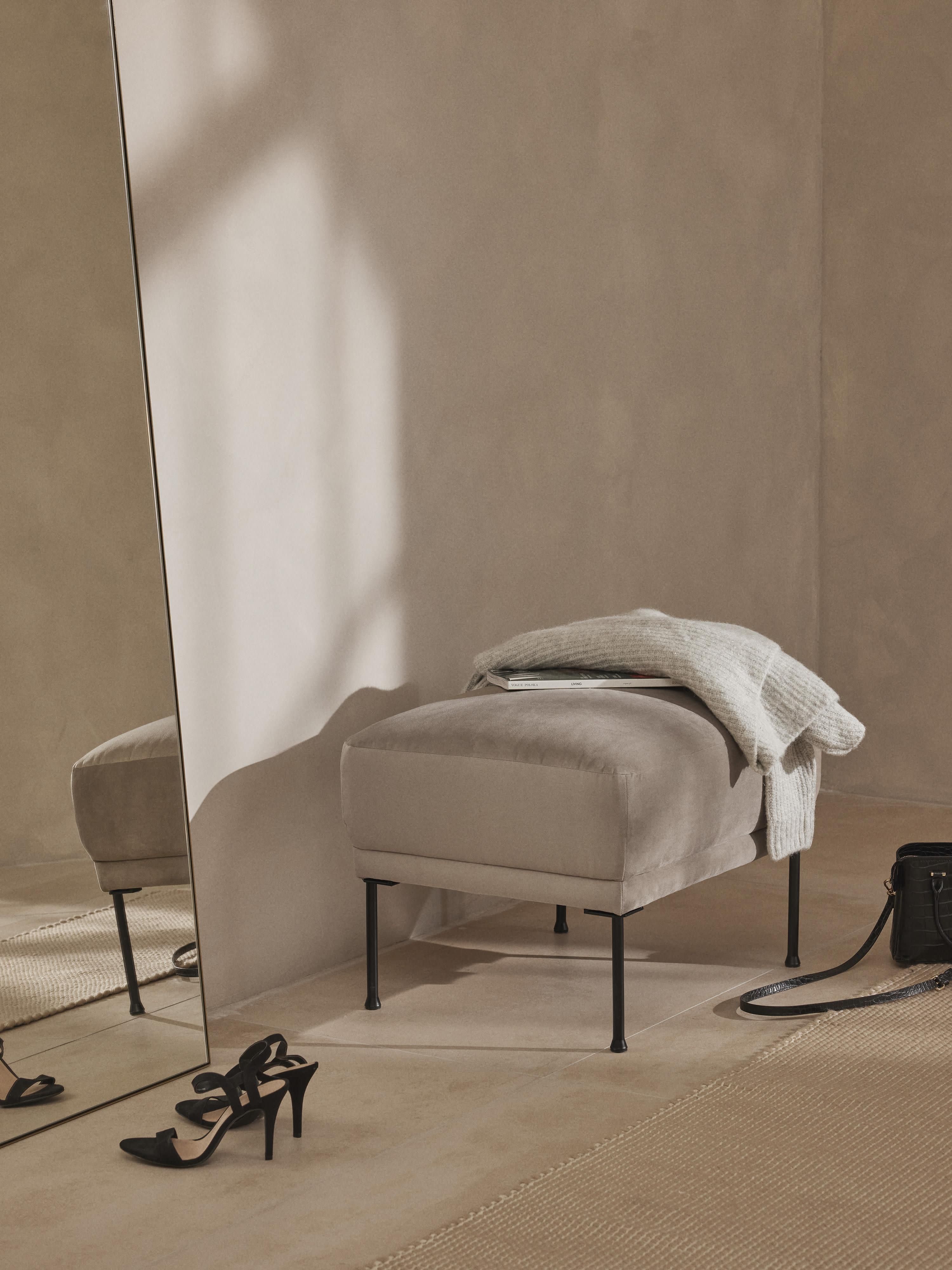 Sofa-Hocker Fluente aus Samt