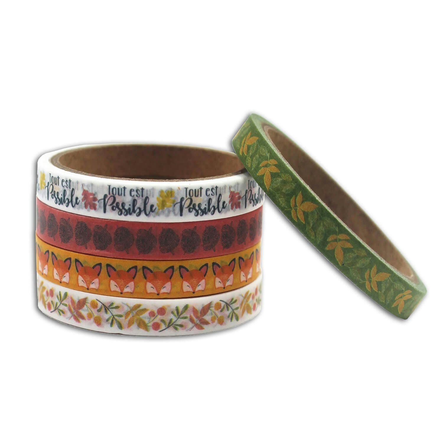 - Mini masking tape motif fleuri