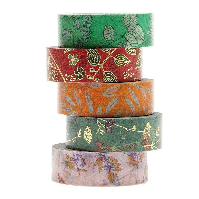 AUTOMNE - Lot de 5 masking tapes automne