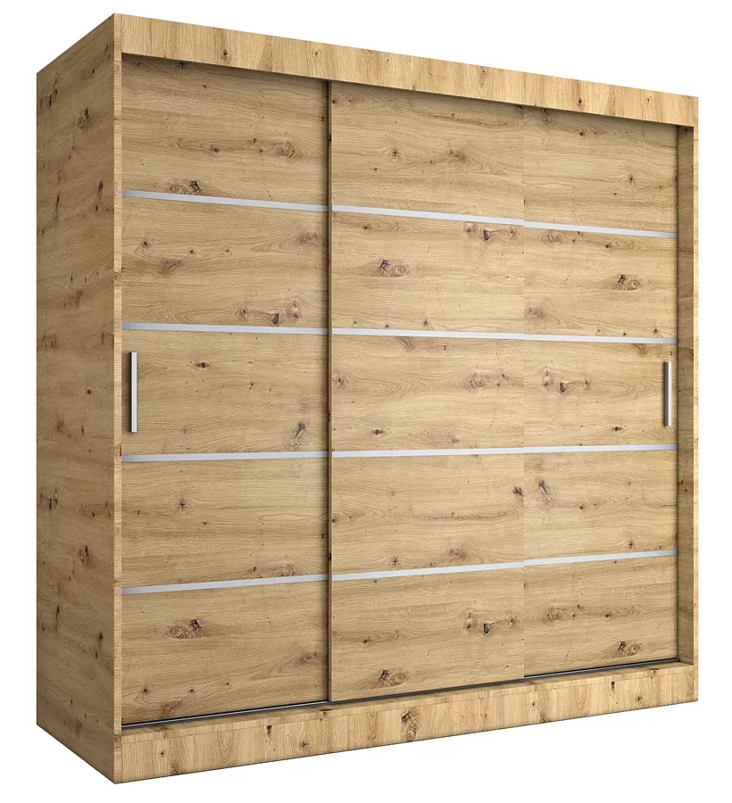 Szafa przesuwna dąb artisan 200 cm - Lulo
