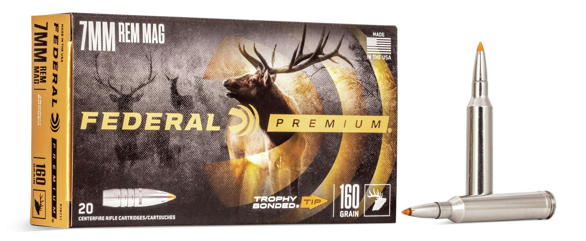 Federal 7mm Cal 160 Grain Trophy Tip Vital Shok