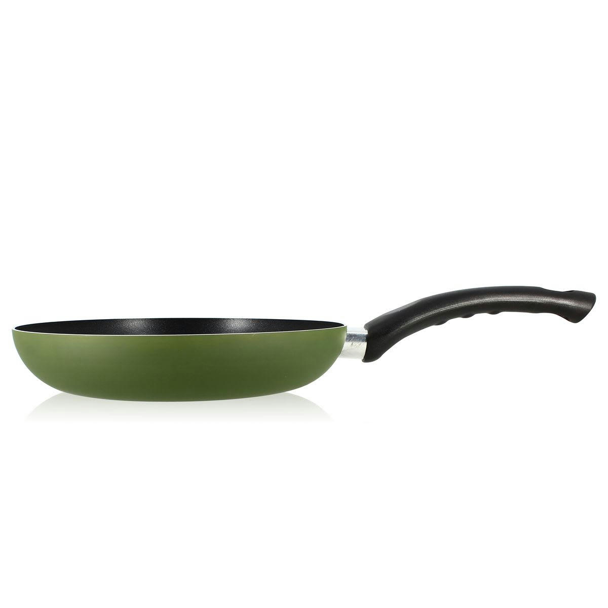 OLIVIA - Batterie de cuisine 5 pièces en aluminium vert - compatible induction