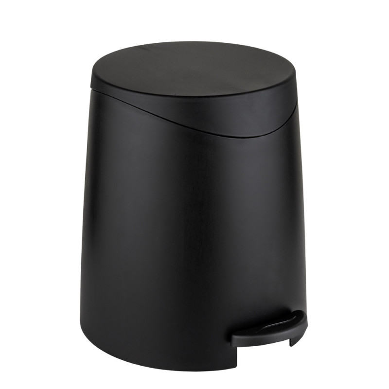 Poubelle à pédale Portes noire 3 L WENKO