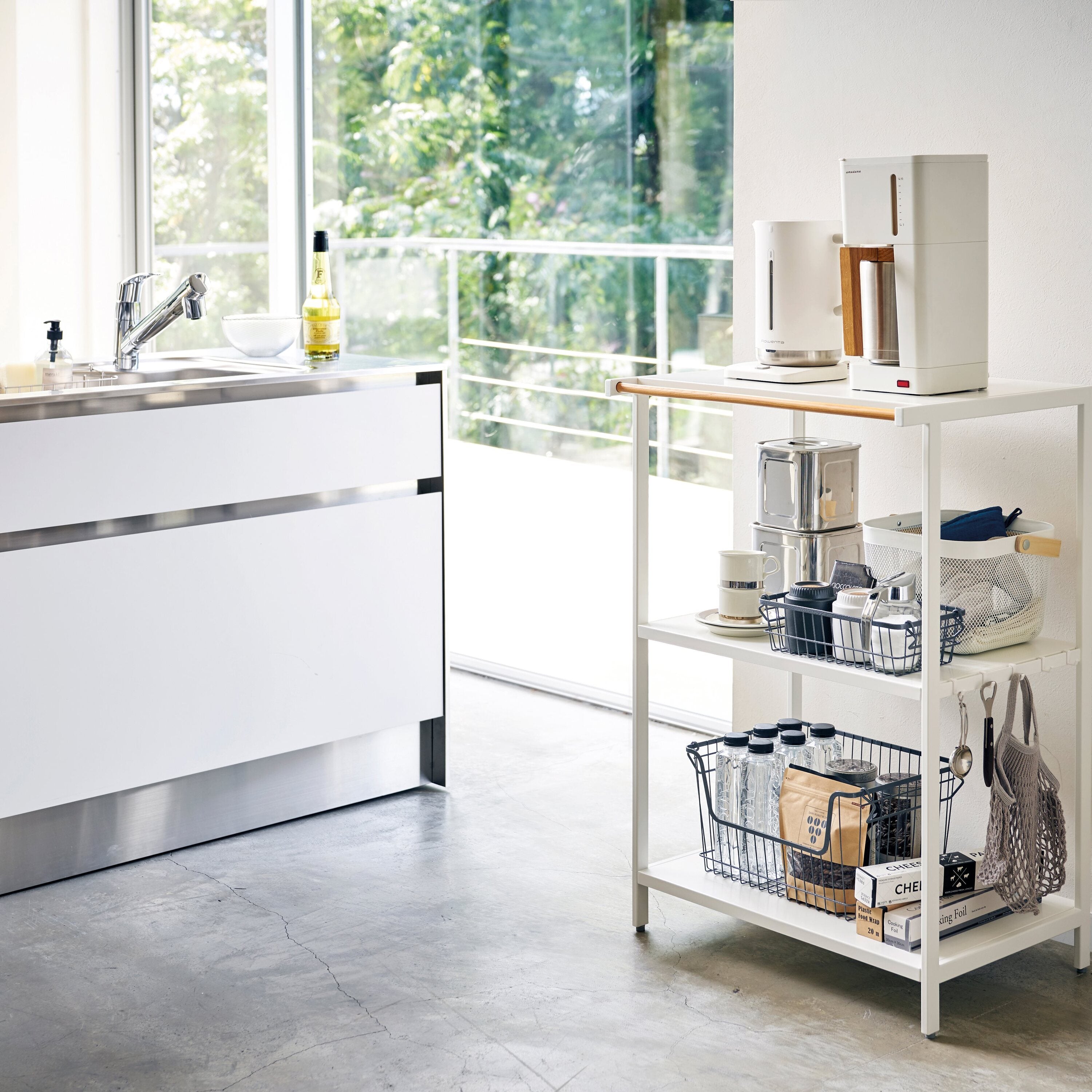 Yamazaki Tower Stellingkast 3 Niveaus - Wit