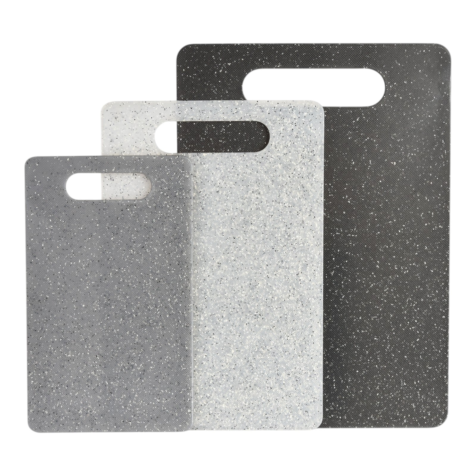 Schneidebretter-Set Grau, 3 -tlg.