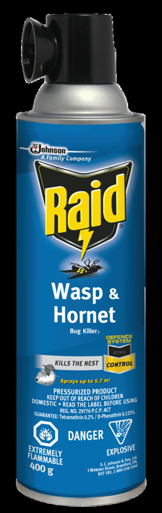 Raid Wasp & Hornet Bug Killer7, Aerosol spray, 400-g