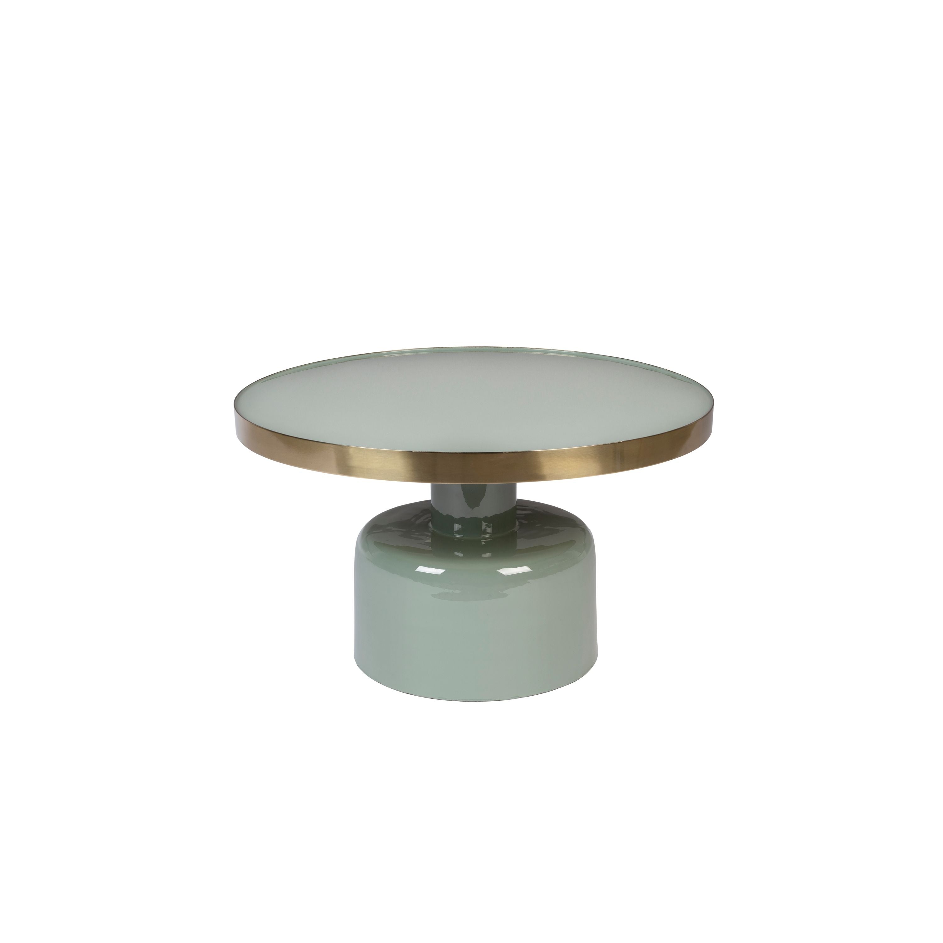 Zuiver Glam Salontafel Rond 60 cm Groen/ Goud