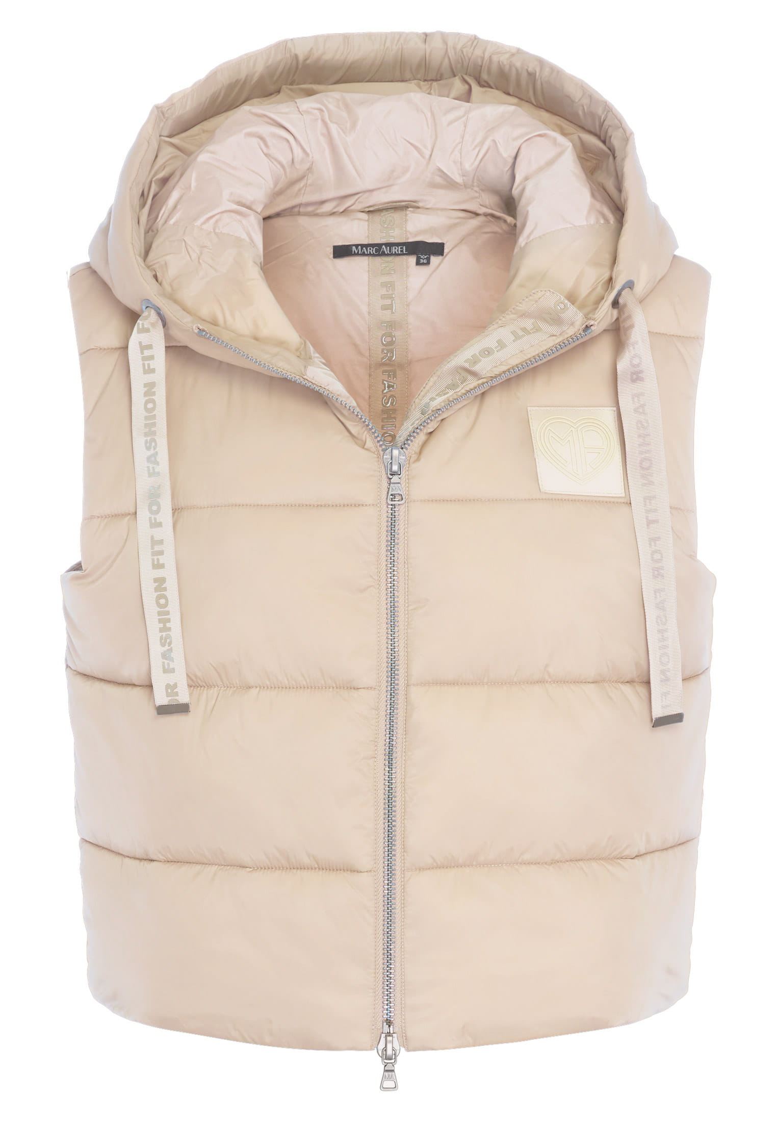 Puffer-Weste mit Kapuze