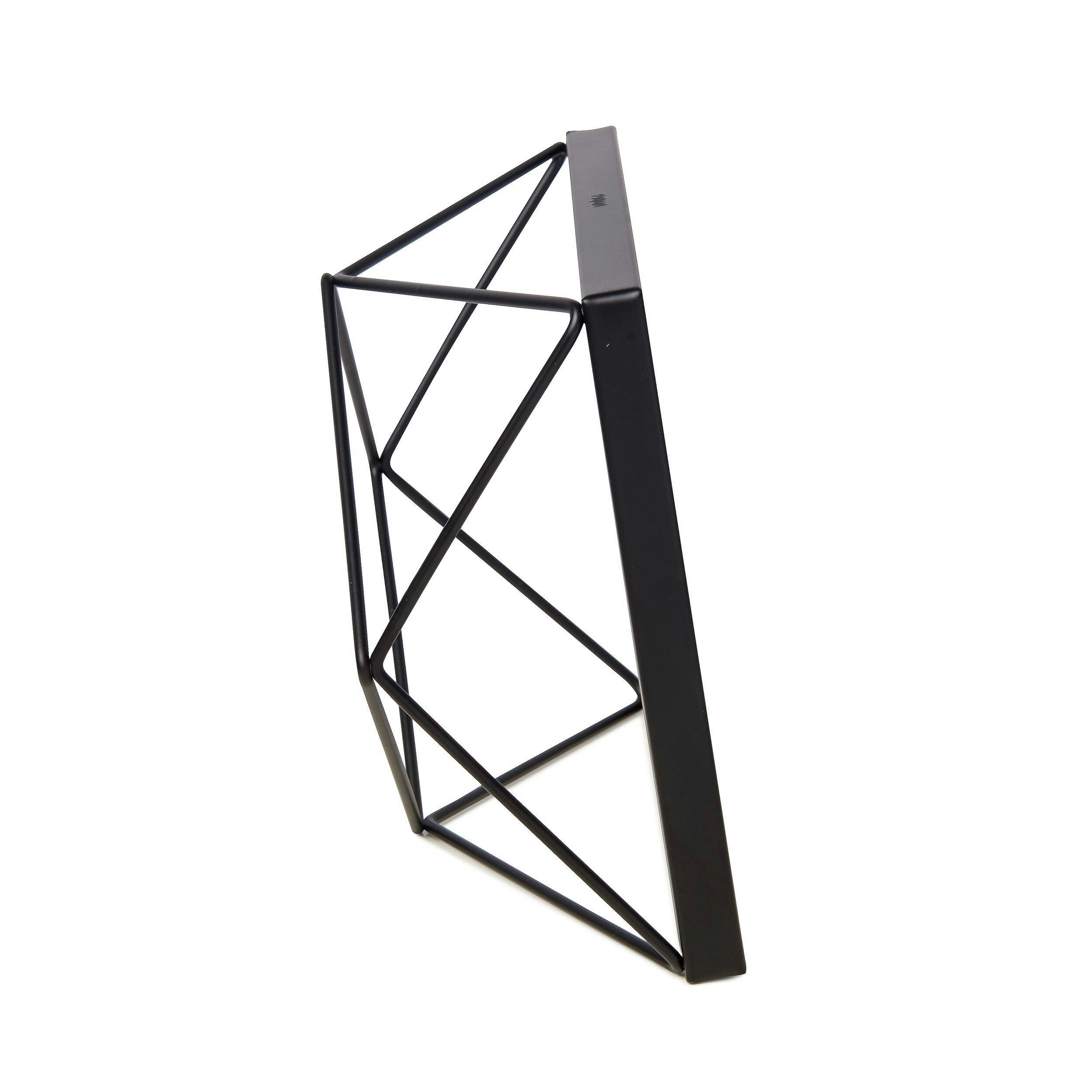 Umbra Prisma Geometric Multi-Photo Display Frame, Black, 8 x 6-in
