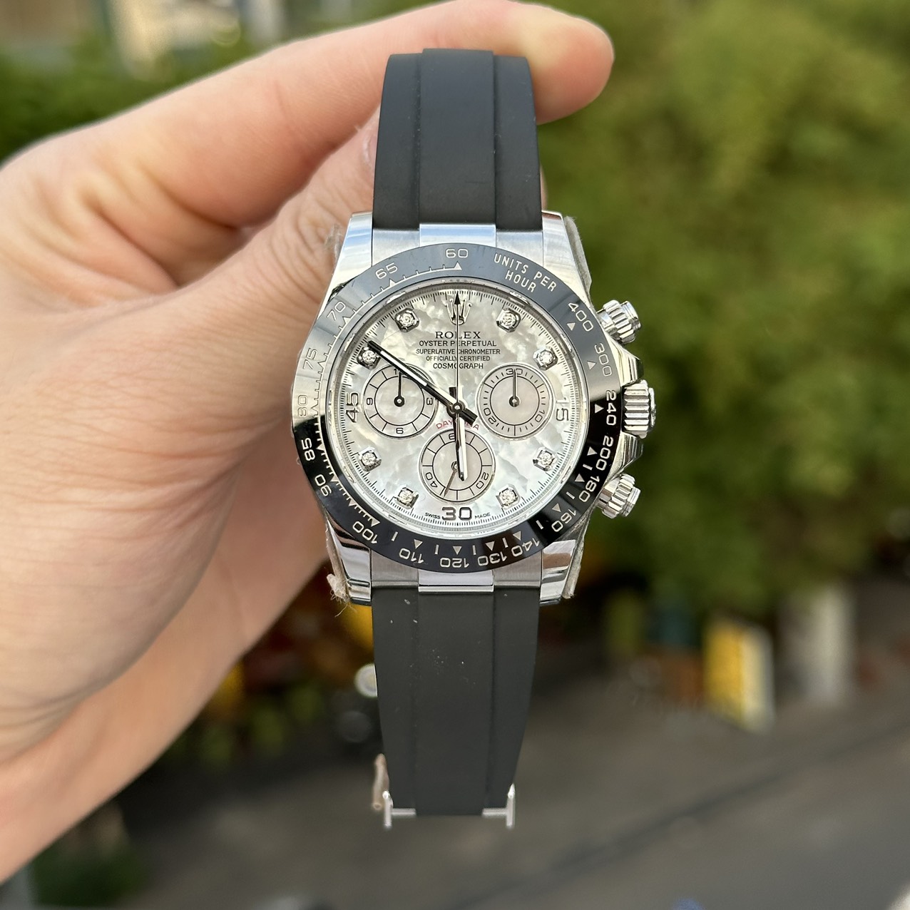 Rolex Daytona 904L Steel MOP Dial 40mm Oysterflex Super Clone