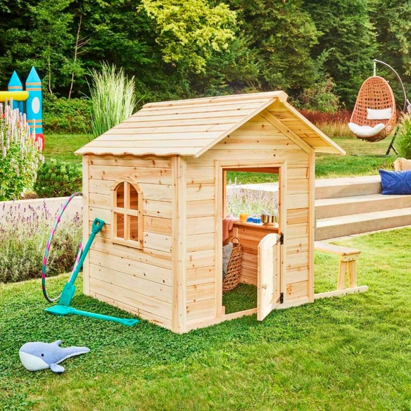 Spielhaus, BxHxT: 118,2 x 132,5 x 111 cm, natur