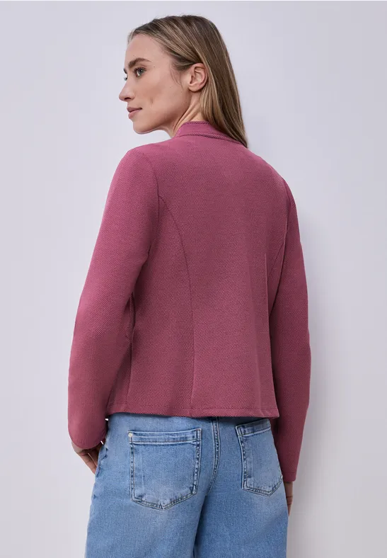 Blazer aus Jersey mit Struktur