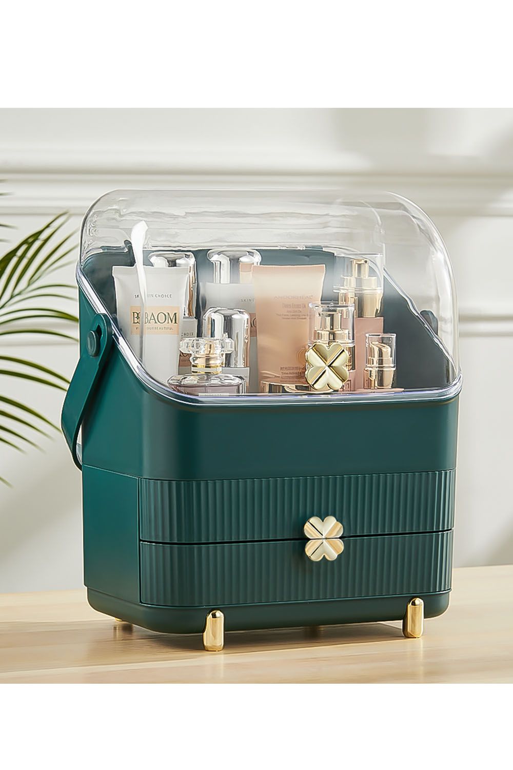 Living and Home Makeup Storage Organizer with Lid Waterproof