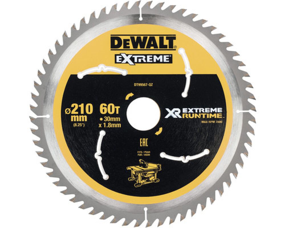 SIRKELSAGBLAD DEWALT Ø210X30MM 60T