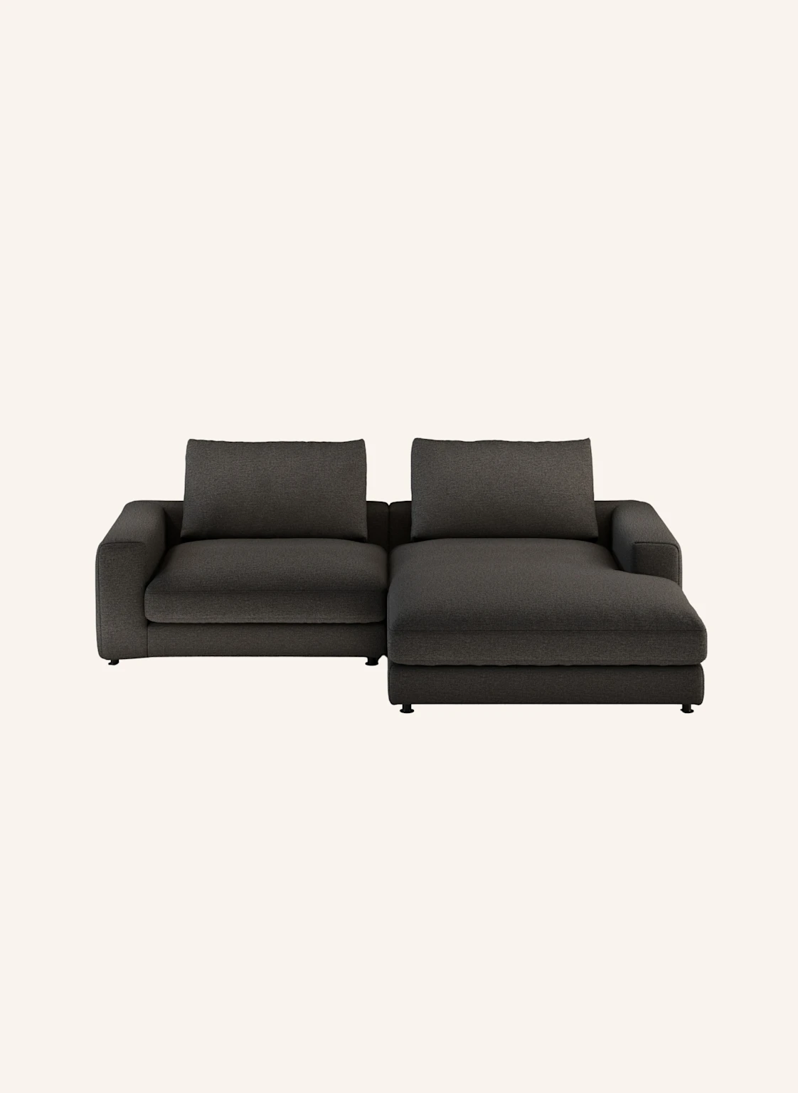 nydo 3-Sitzer Ecksofa MOSLER, rechts, Flachgewebe