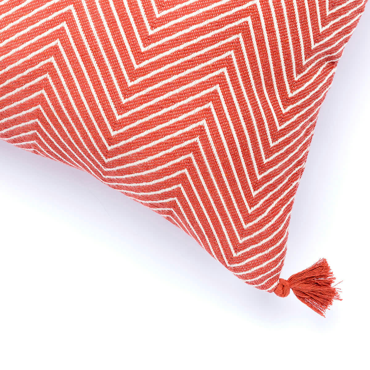 AMSTERDAM - Housse de coussin coton  50x50 terracotta