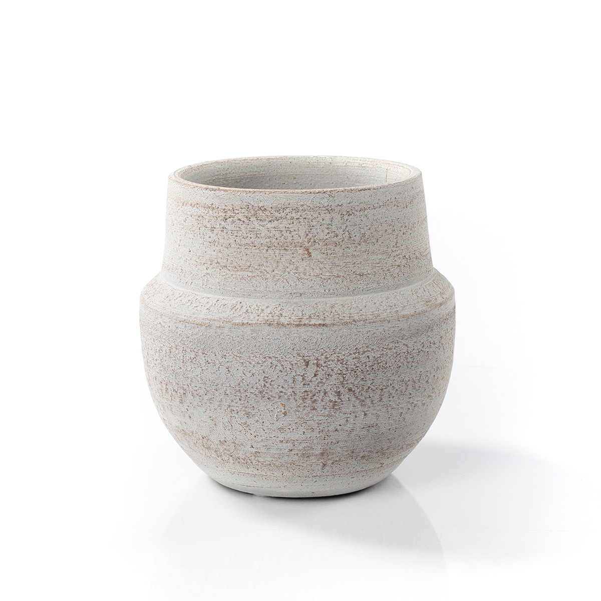 Jarra SABRE cinza em barro 14cm