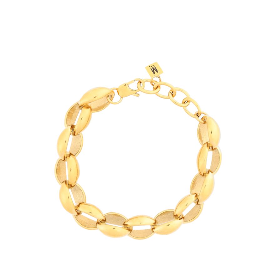 Manfield Gouden schakelarmband
