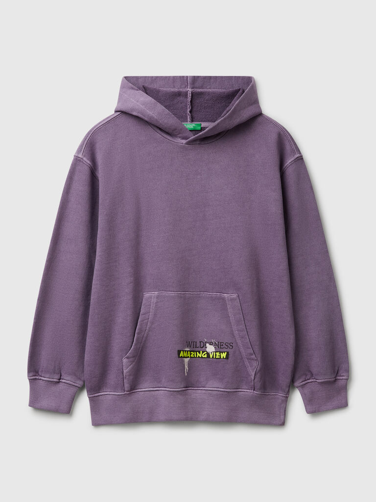 Oversized hoodie with print