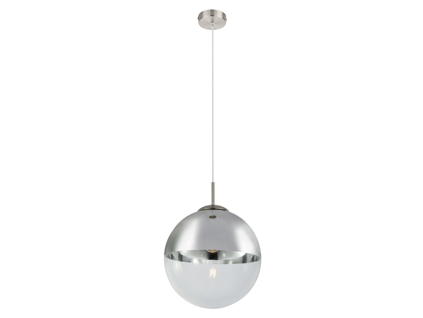Lampa wisząca Varusszklana srebrna