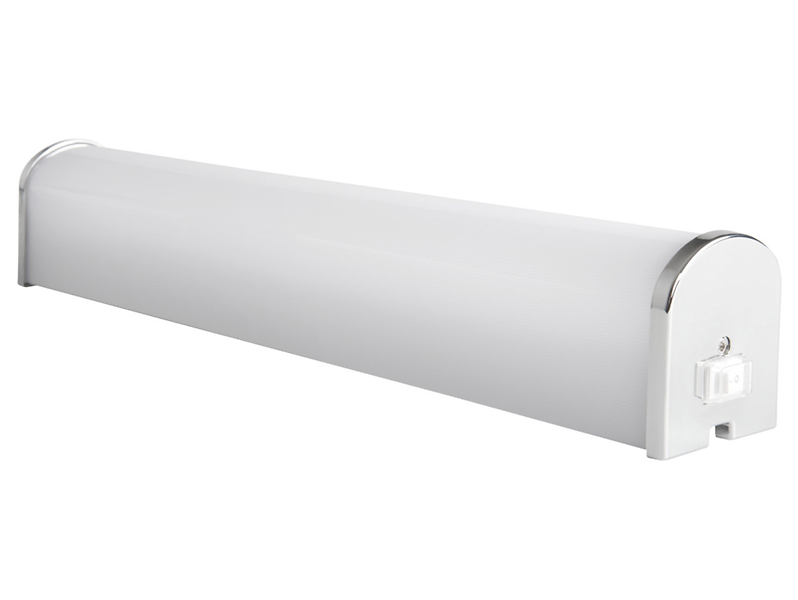 Kinkiet łazienkowy Rolso LED aluminiowy srebrno-biały