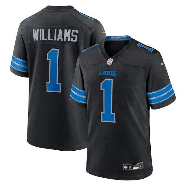 Jameson Williams Detroit Lions Nike 2nd Alternate Game Player Jersey - Black