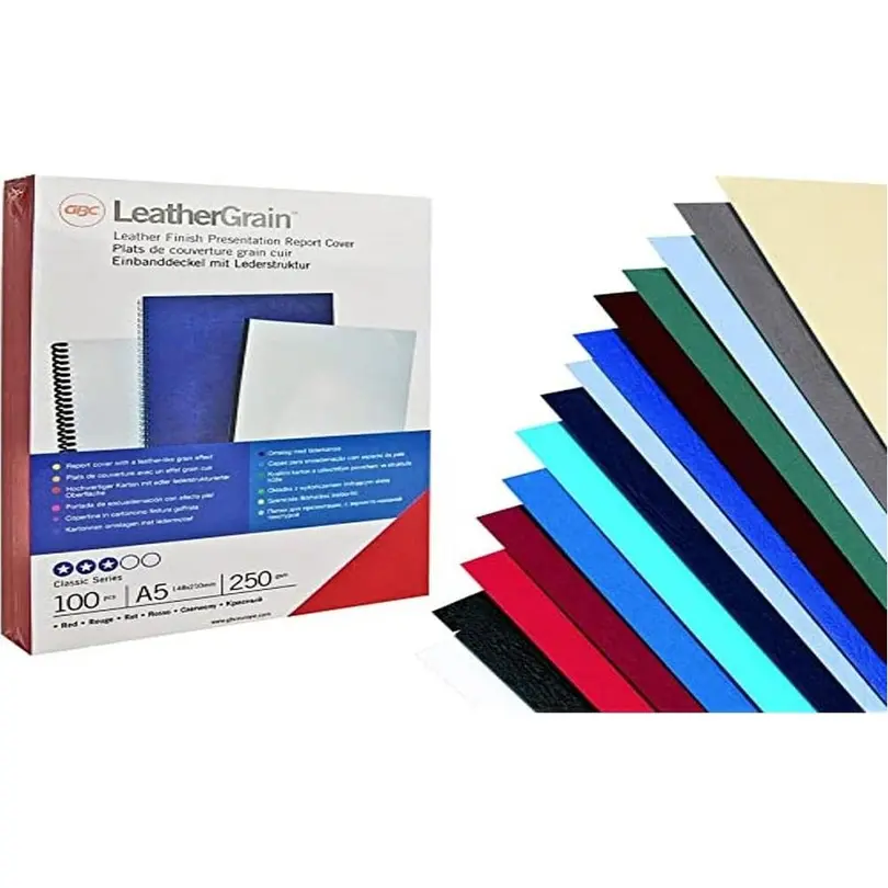 Karte 100er-Set LeatherGrain