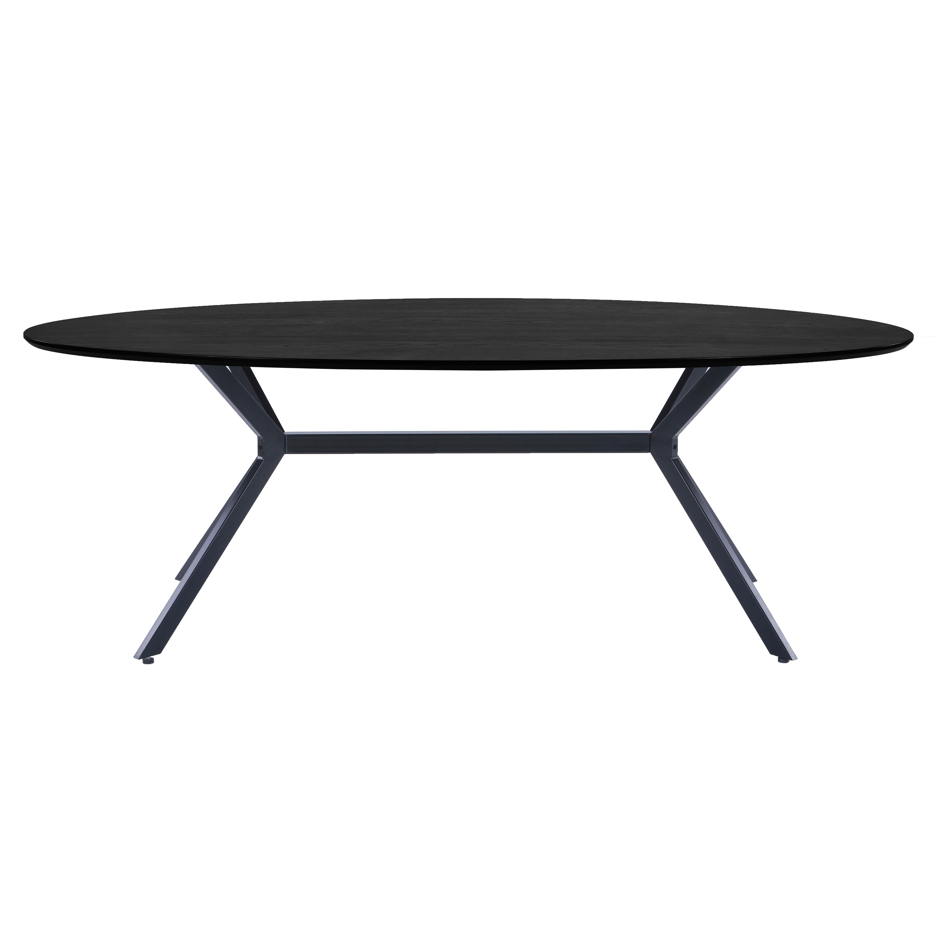 WOOOD Bruno Eettafel - B 220 x D 100 cm - Zwart