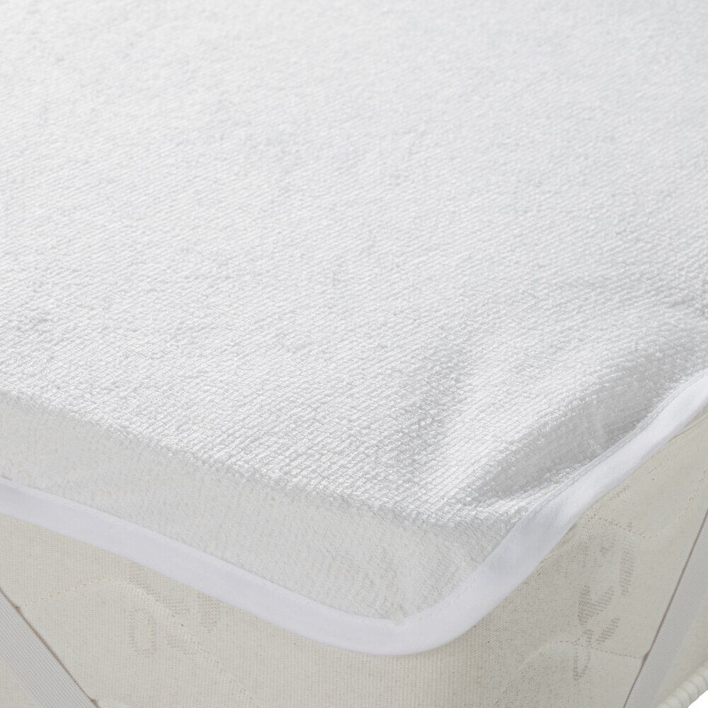 Protège matelas blanc imperméable 160x200cm