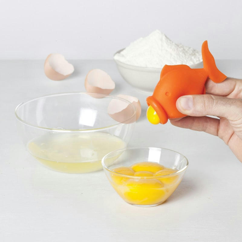 YOLKFISH - Séparateur d'oeuf en silicone orange