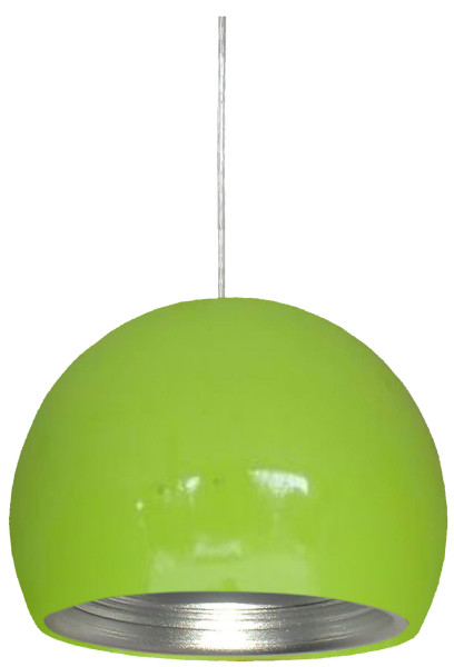 Lampa wisząca zielono-srebrna PICTOR 1xE27x60W wym: 110x25x25 cm Candellux