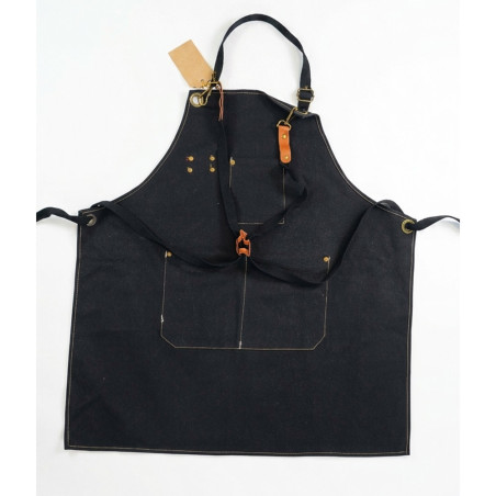 Tablier en coton recyclé avec décapsuleur - Esprit Barbecue