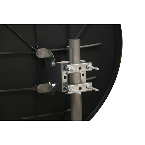 Parabole satellite fibre composite gris anthracite 75cm   BRIDES INOX Anti Corrosion HDSAT