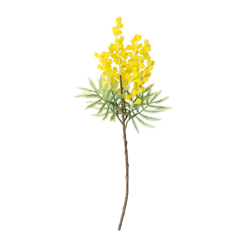 Kunstbloem mimosa - geel - 38 cm