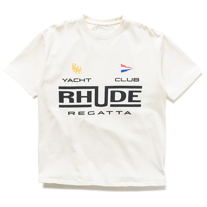 Rhude Regatta Club Tee - Vintage White/Black